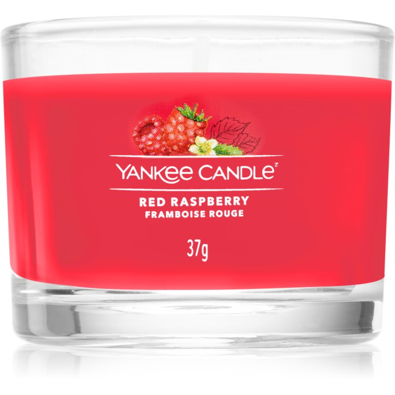 Yankee Candle Red Raspberry votivní svíčka glass 37 g