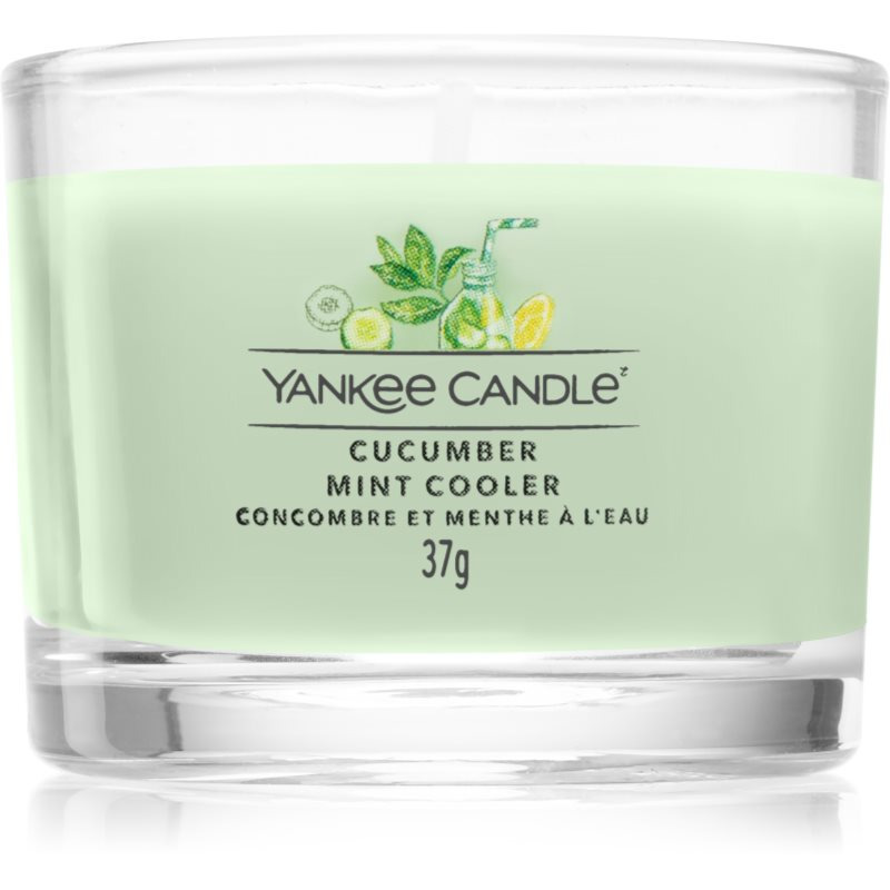 YANKEE CANDLE VOTIVNÍ SVÍČKA PLNĚNÁ VE SKLE CUCUMBER MINT COOLER