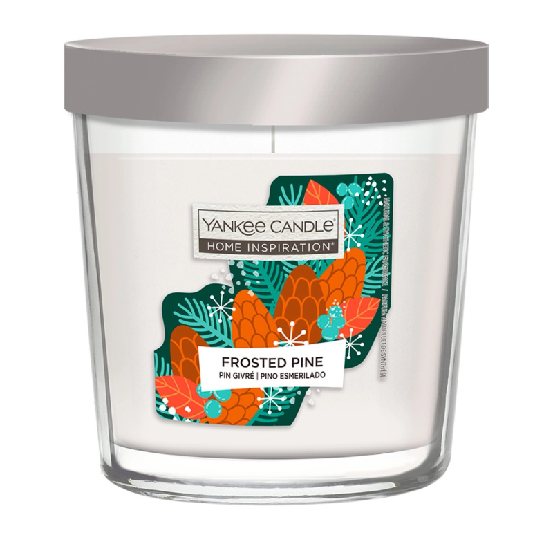 Yankee Candle Vonná svíčka ve skle Home Inspiration Frosted Pine, 200 g