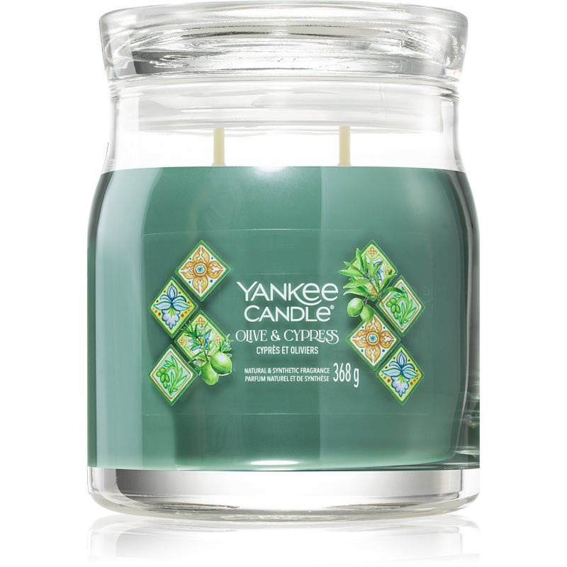 Yankee Candle Olive & Cypress vonná svíčka 368 g