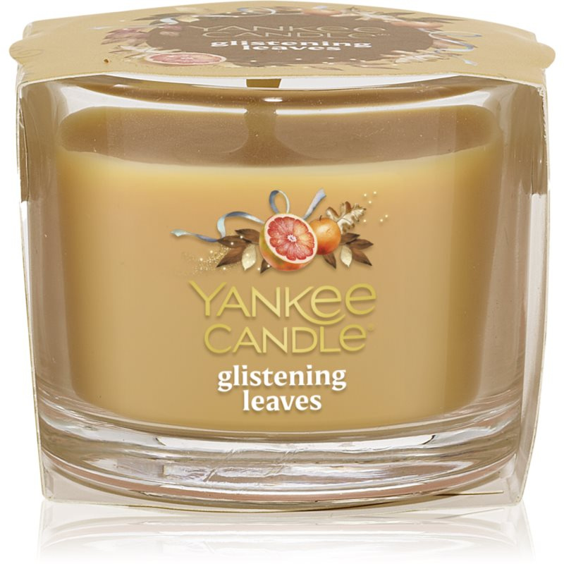 Yankee Candle Glistening Leaves votivní svíčka glass 37 g
