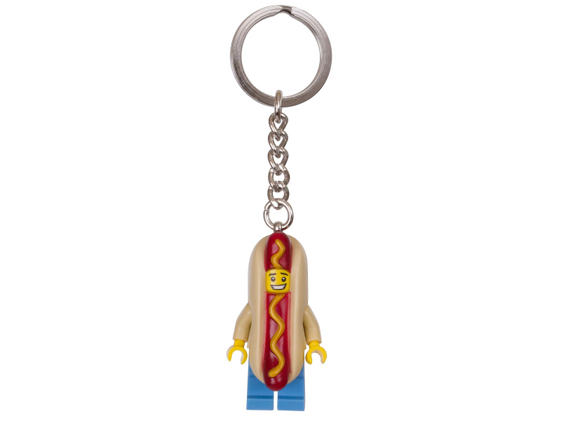LEGO Přívěsek na klíče's chlapíkem převlečeným za párek v rohlíku