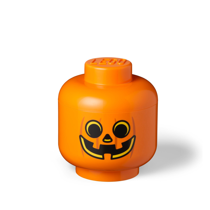Velký LEGO úložný box - halloweenská dýně