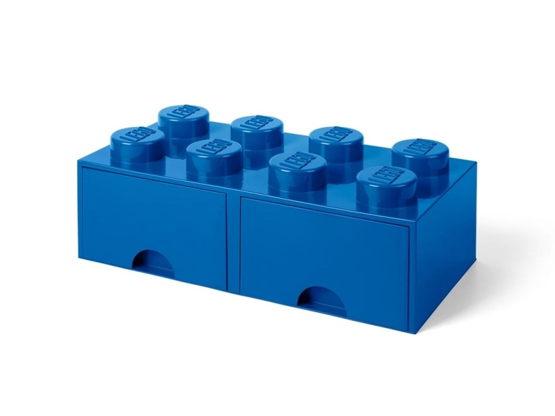 Modrá úložná kostka's 8 výstupky