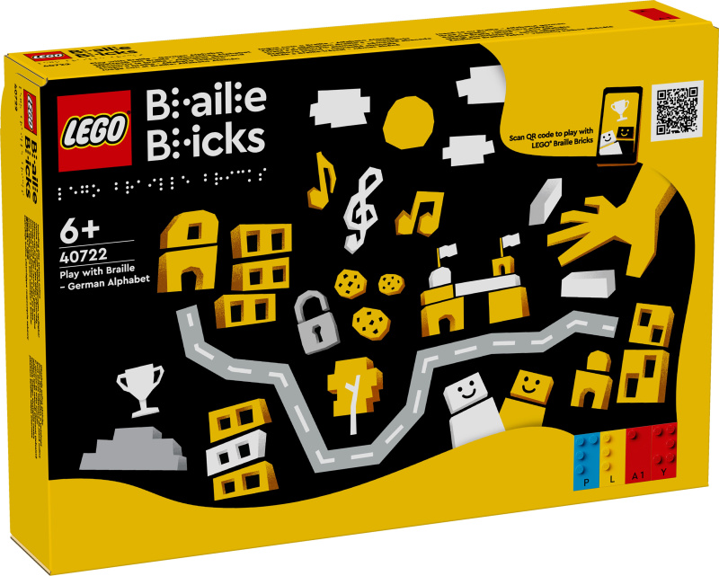 Hraní s Braillovým písmem - německá abeceda