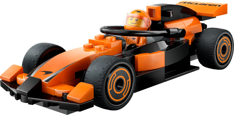 Jezdec F1 se závodním vozem McLaren