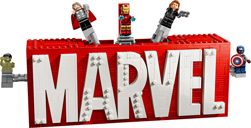 Logo MARVEL a minifigurky
