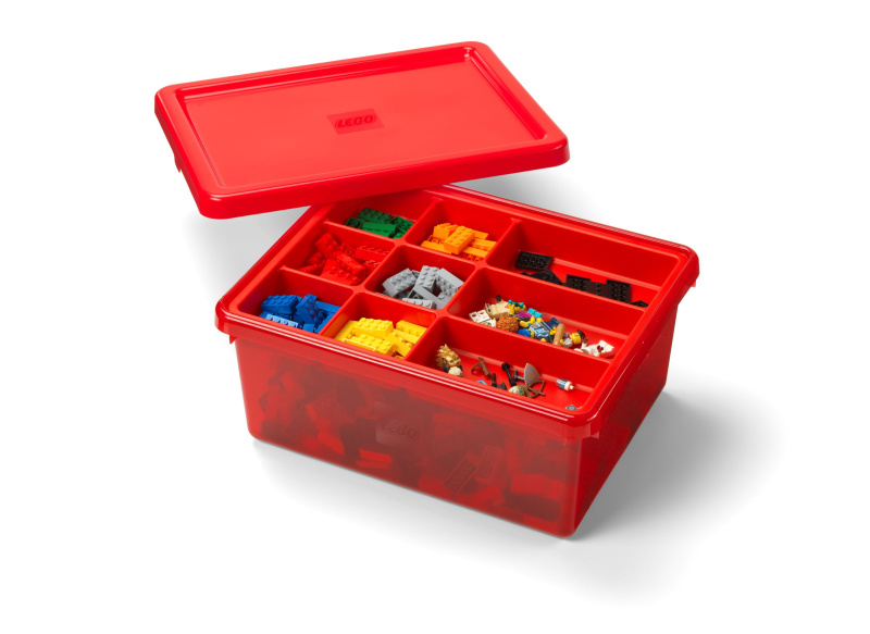Červený úložný box