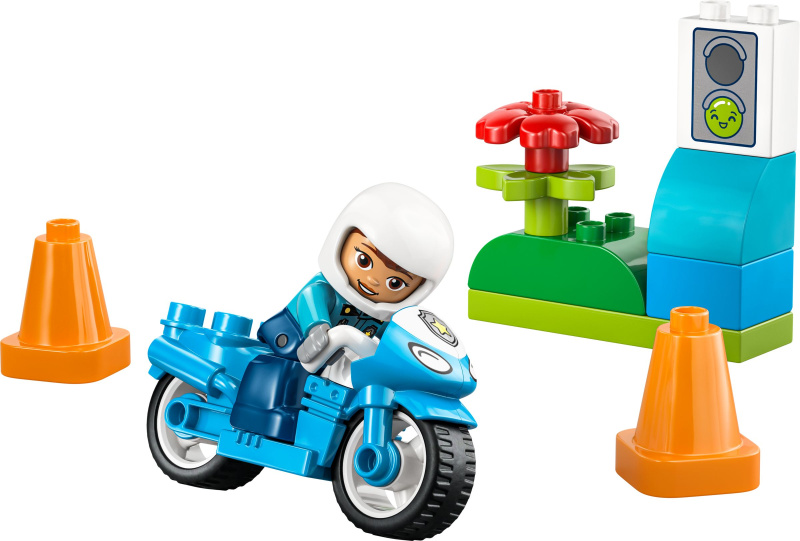Modrá policejní motorka