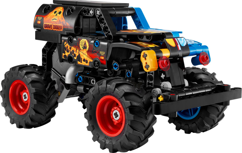 Monster Jam Grave Digger Oheň a led