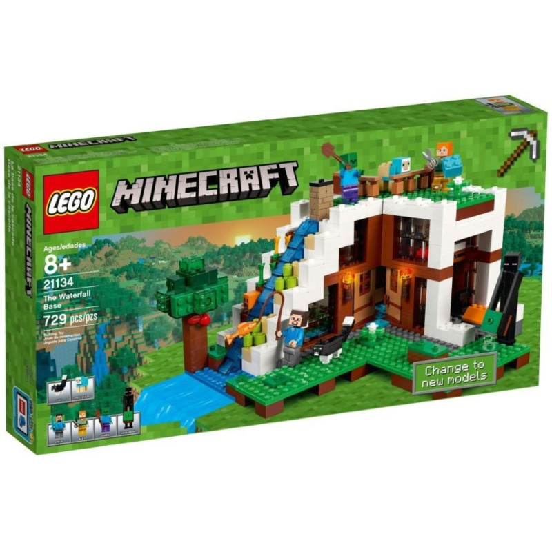 Lego® minecraft 21134 základna ve vodopádu