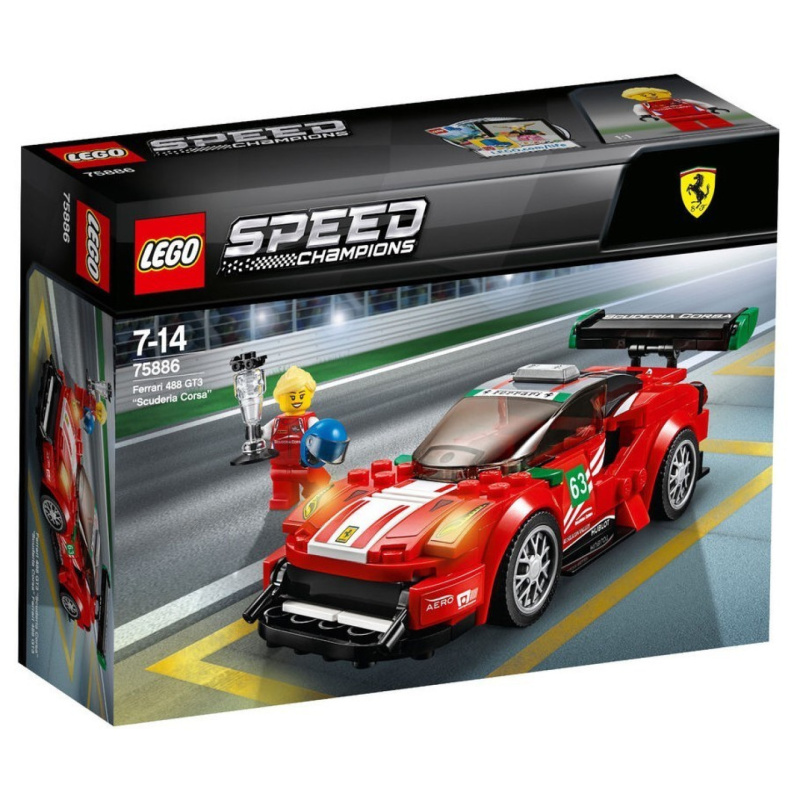Lego® speed champions 75886 ferrari 488 gt3 "scuderia corsa"