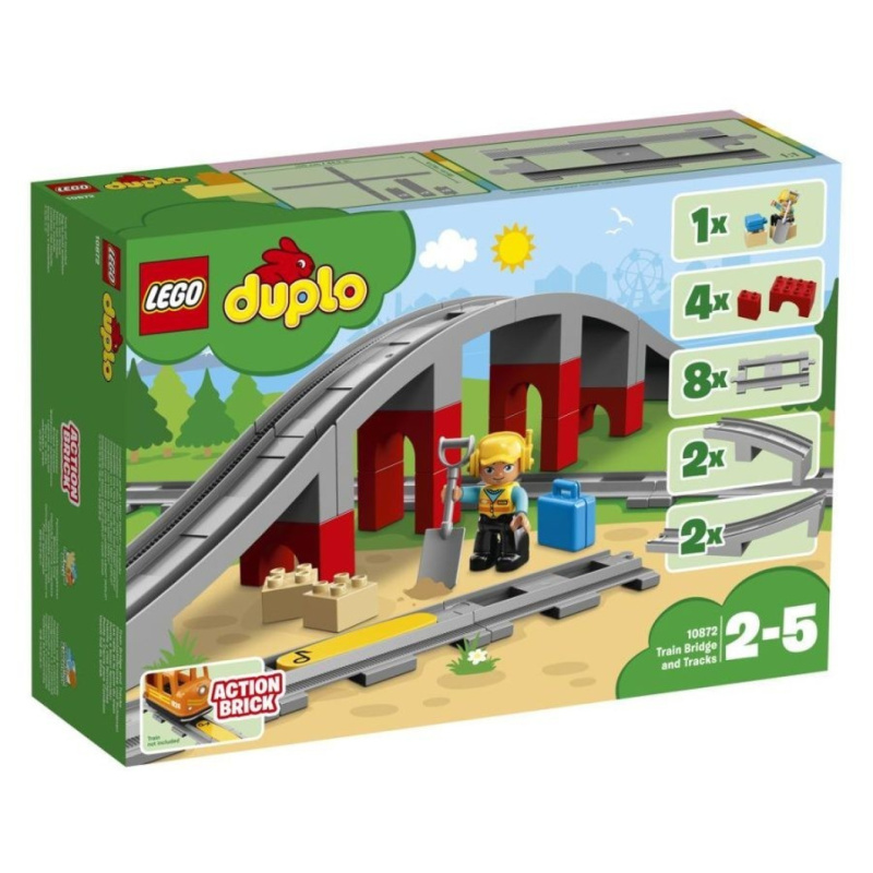 Lego® duplo® 10872 doplňky k vláčku – most a koleje