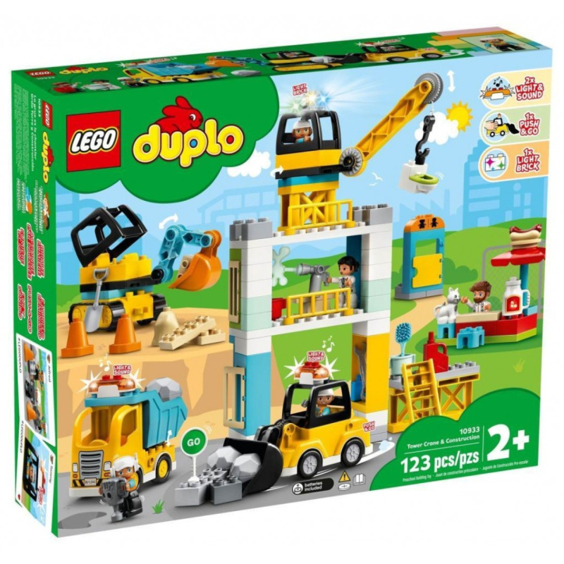 Lego® duplo® 10933 stavba s věžovým jeřábem