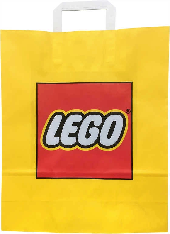 Lego reklamní papírová dárková taška žlutá 34 × 35 cm - 1 kus