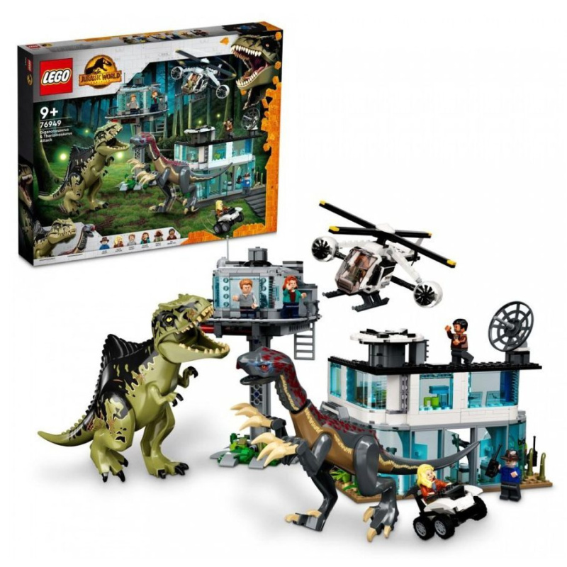 Lego® jurassic world 76949 útok giganotosaura a therizinosaura