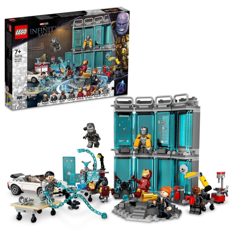 Lego® marvel 76216 zbrojnice iron mana