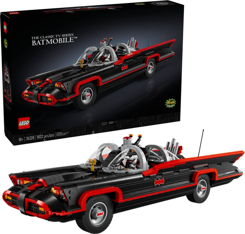 Lego® dc 76328 batman™: batmobil z klasického tv seriálu