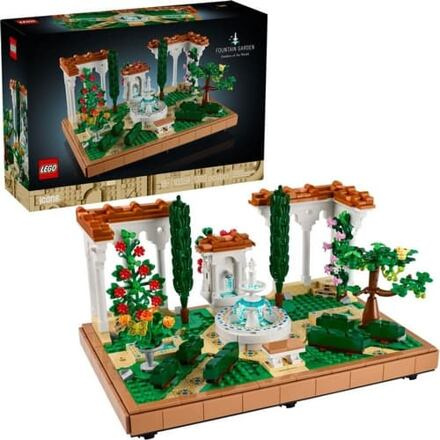 Fontána v zahradě LEGO Icons