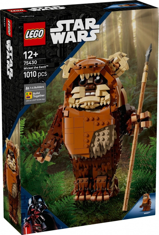 Lego Star Wars Ewok Wicket – stavebnice figura na vystavení