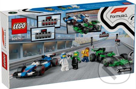 LEGO 60474 F1® Grid s pretekárskymi autami VCARB a Sauber