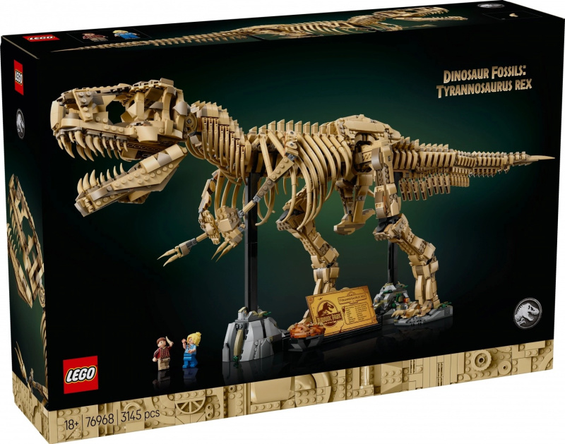 LEGO Jurassic World kostra tyranosaura – sběratelský model pro dospělé