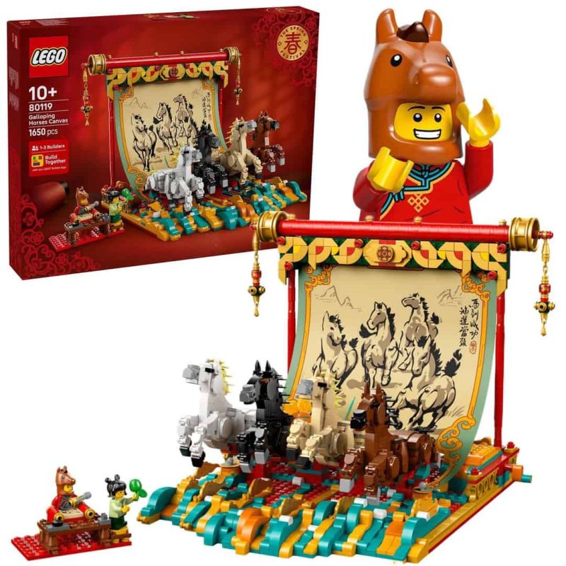 Lego® 80119 svitek s obrazem cválajících koní