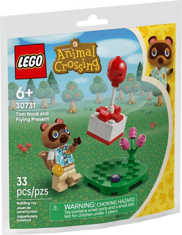 Stavebnice ANIMAL CROSSING Tom Nook a létající dárek