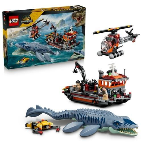 Lego® jurassic world 77983 útok dinosaura mosasaura na loď