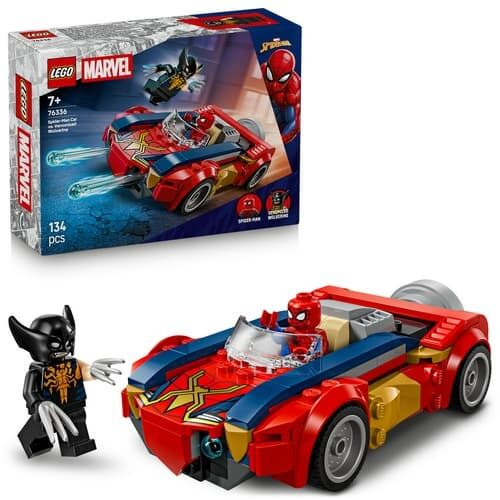 LEGO® | Marvel 76336 Spider-Man a auto vs. venomizovaný Wolverine