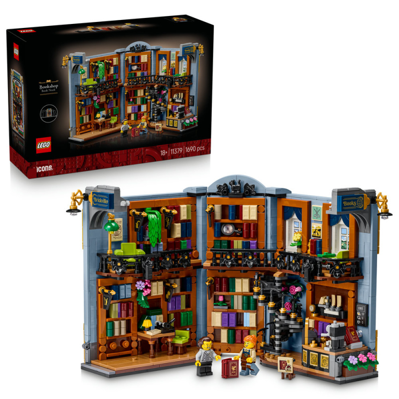 Lego® icons 11379 knižní zarážka: knihkupectví