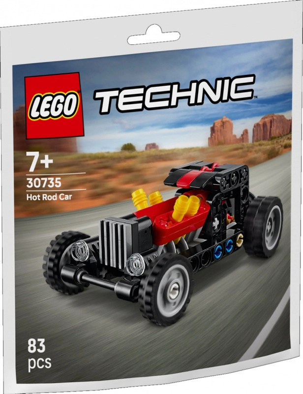 Lego technic hot rod – model auta s pohyblivými písty