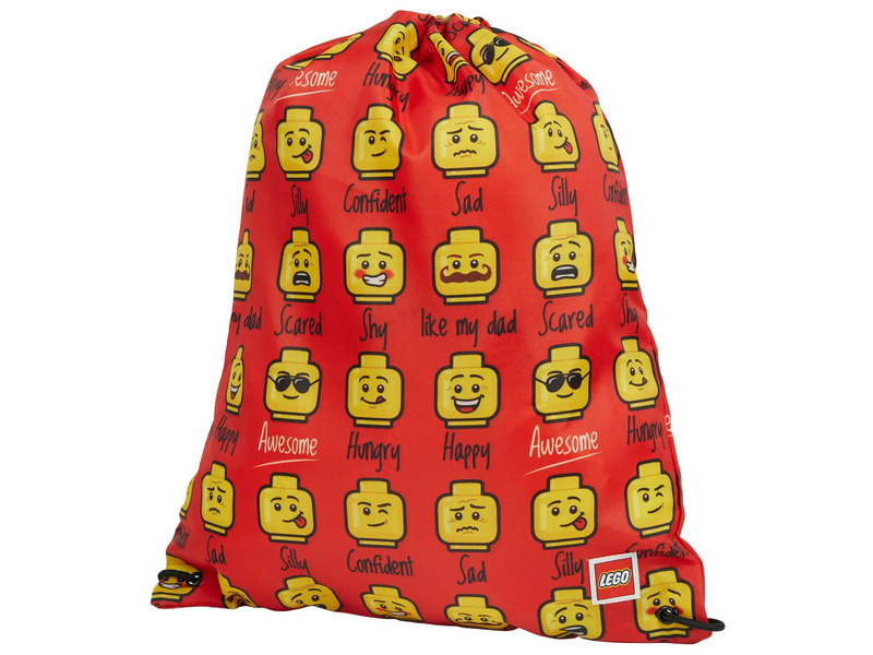 LEGO emojis červený sportovní vak