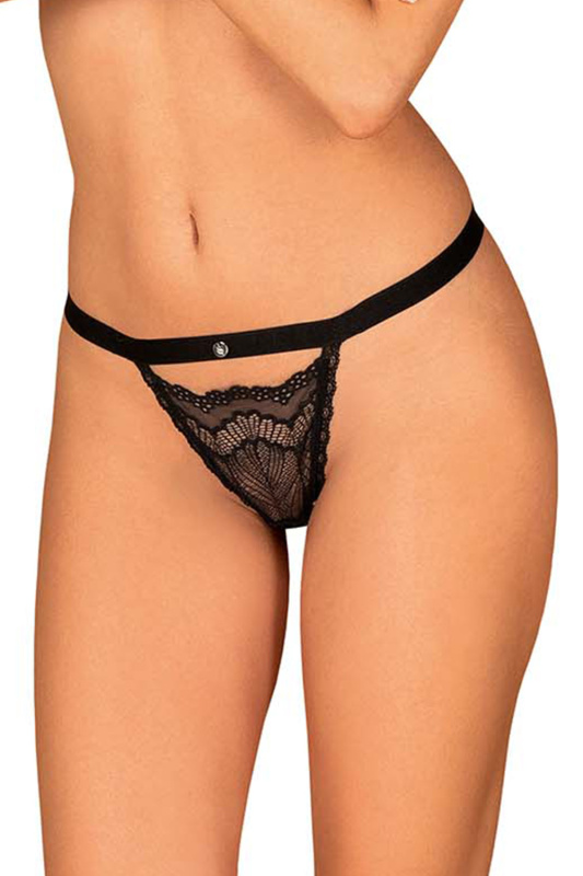 Dámská tanga Obsessive černá (Isabellia thong) L