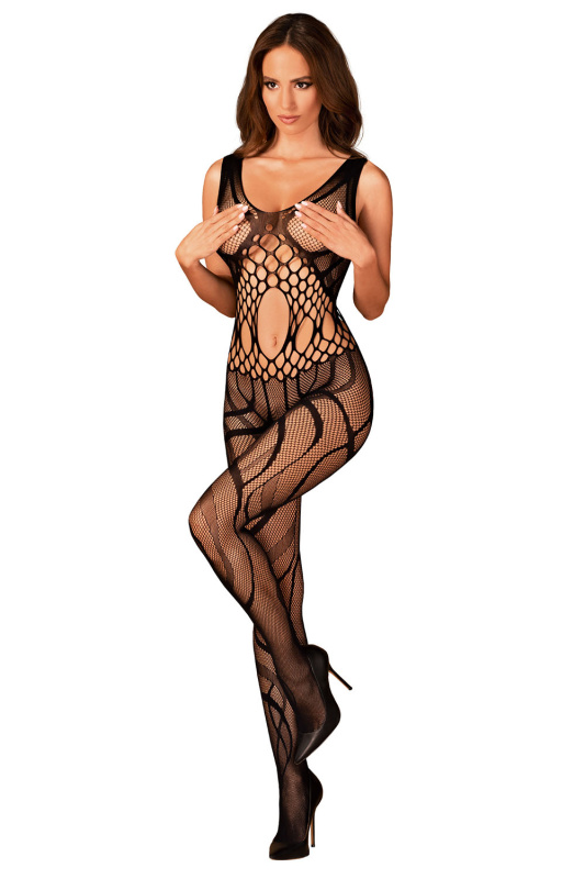Obsessive Bodystocking G328 - v ýprodej Barva: Černá, Velikost: S/M/L