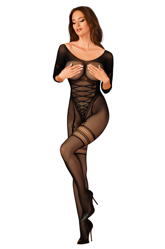 Obsessive Bodystocking G329 Barva: Černá, Velikost: S/M