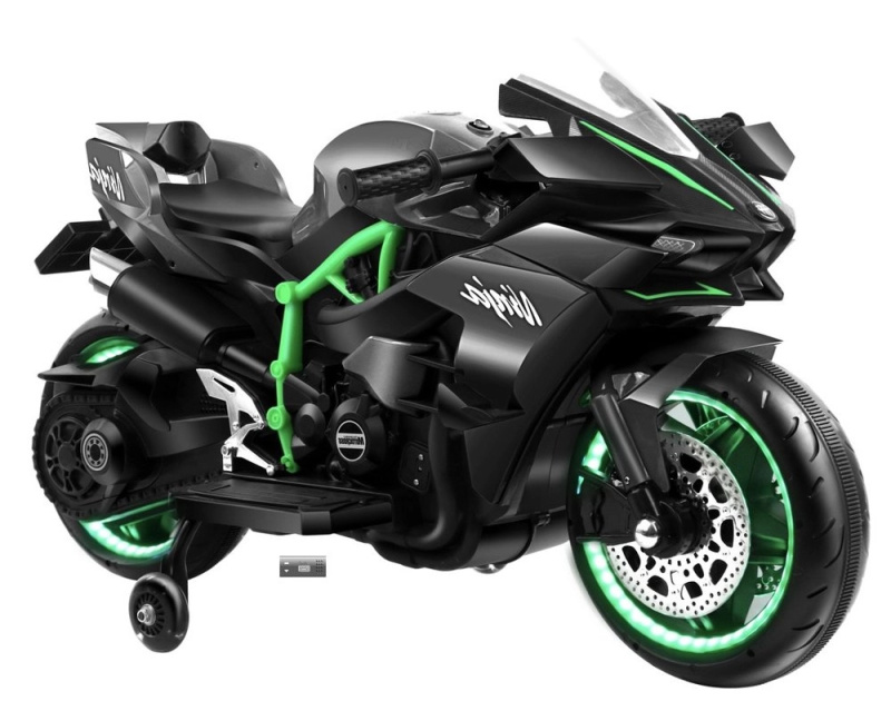 Černý akumulátorový motor pro děti CHUANQIH2R