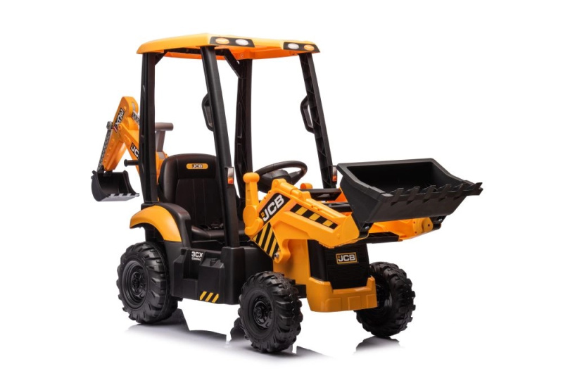 Elektrická dětská koparka JCB se lžící – žlutá