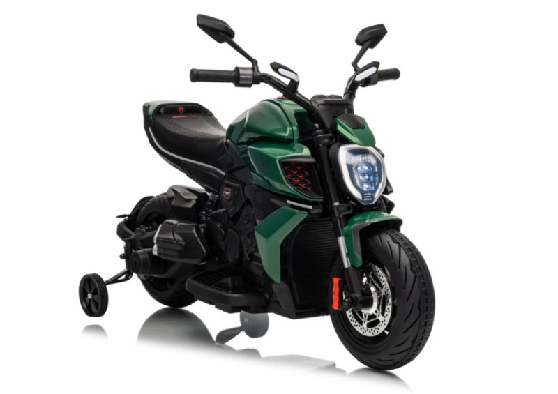 Dětská elektrická motorka DUCATI DIAVEL V4 XMX656 – zelená