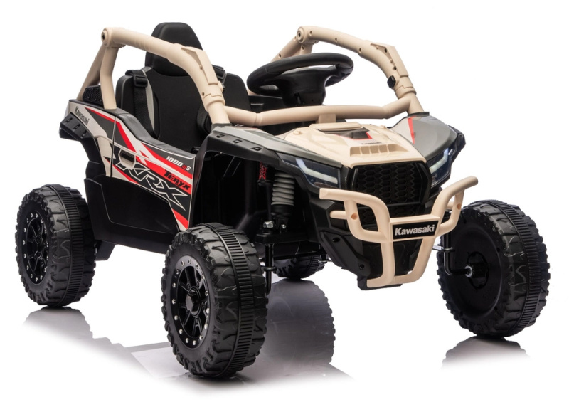Dětské elektrické auto KAWASAKI JS330 24V, černo‑béžové