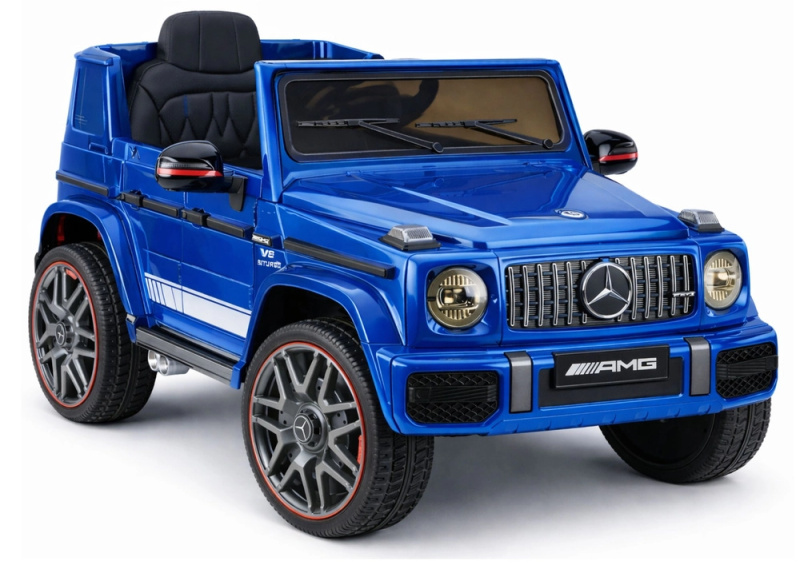 Elektrické autíčko MERCEDES-AMG G 63 modré, lakované