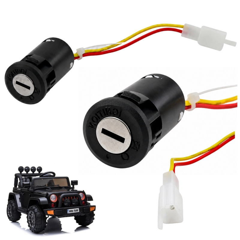 Stacyjka (spínací skříňka) pro elektrické autíčko BRD-7588 - 1 kus