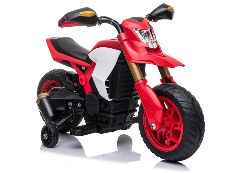 Dětská elektrická motorka – červená