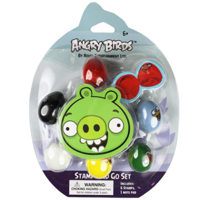 ANGRY BIRDS razítka prasata, 6 pack