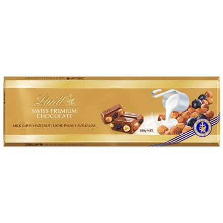 Lindt Čokoláda ořech rozinky 300 g