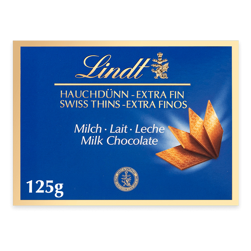 Lindt Thins Milk mléčná čokoláda 125g