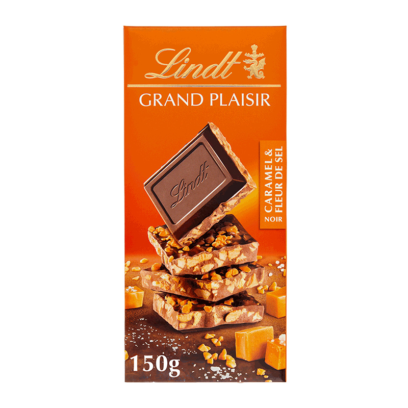 Hořká čokoláda Grand Plaisir s karamelem 150g