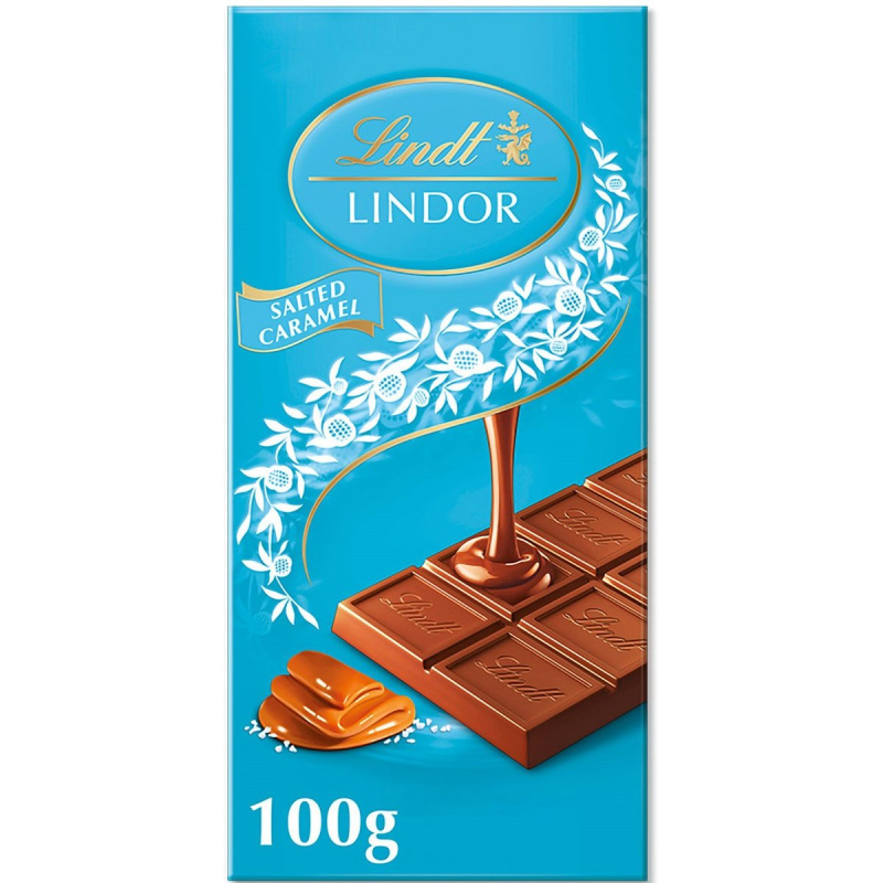 Lindt Čokoláda LINDOR Tabulková slaný karamel