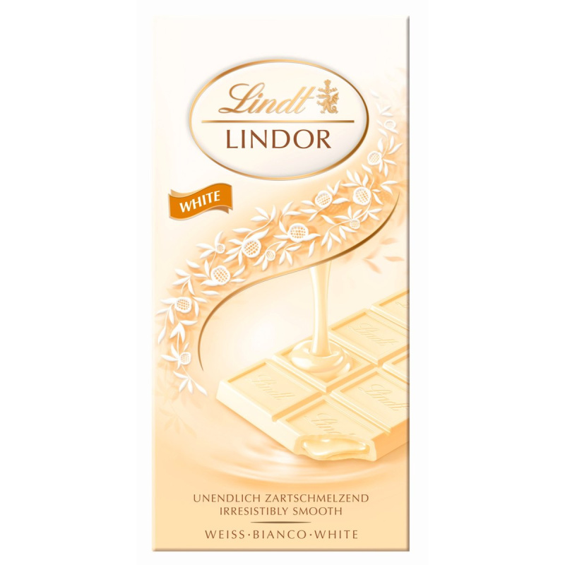 Lindt Čokoláda LINDOR Tablet Bílá