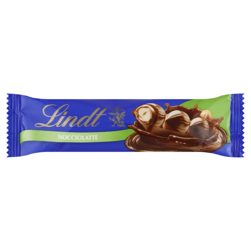 Lindt Mléčná čokoláda Nocciolatte s lískoořechovou náplní a celými lískovými ořechy 35 g